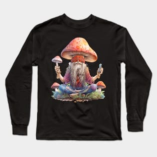 Hippie Mushroom Long Sleeve T-Shirt